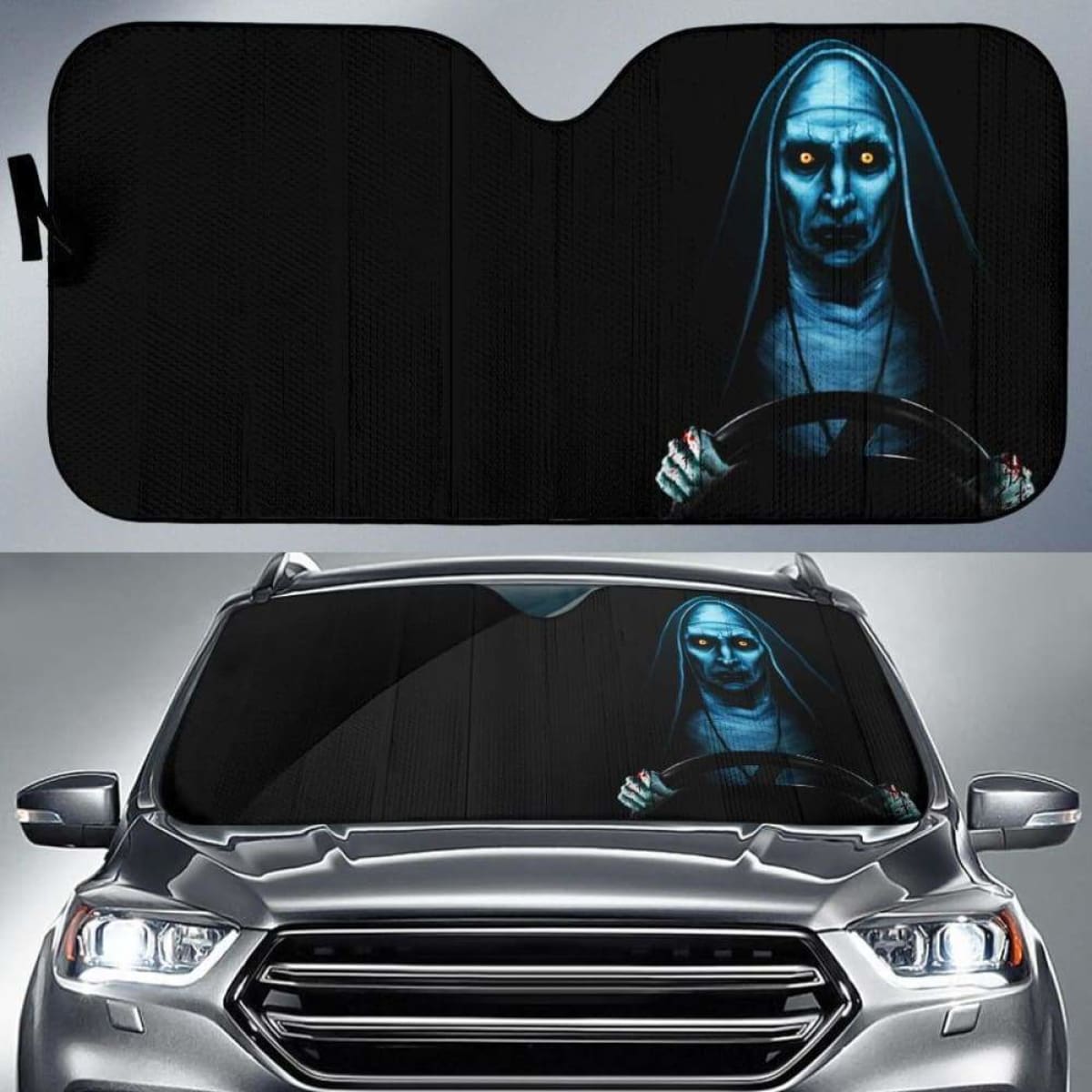Valak Halloween Horror Movie Auto Sun Shade 918b Universal Fit