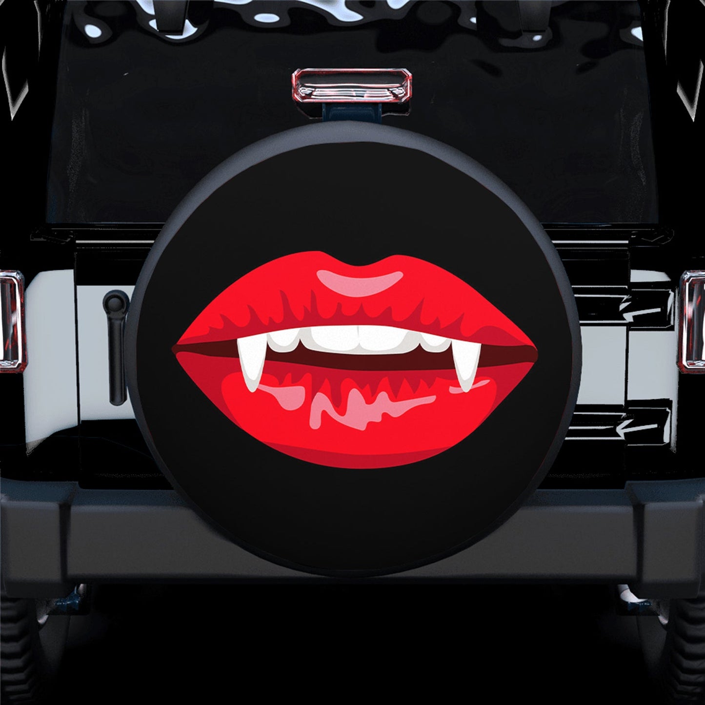 Vampire Mouth Spare Tire Cover