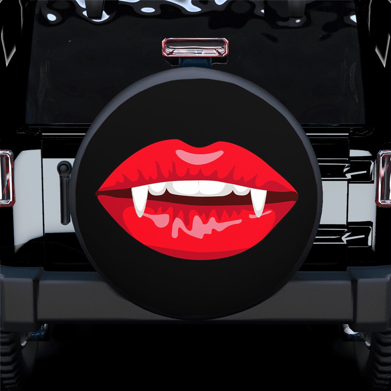 Vampire Mouth Spare Tire Cover