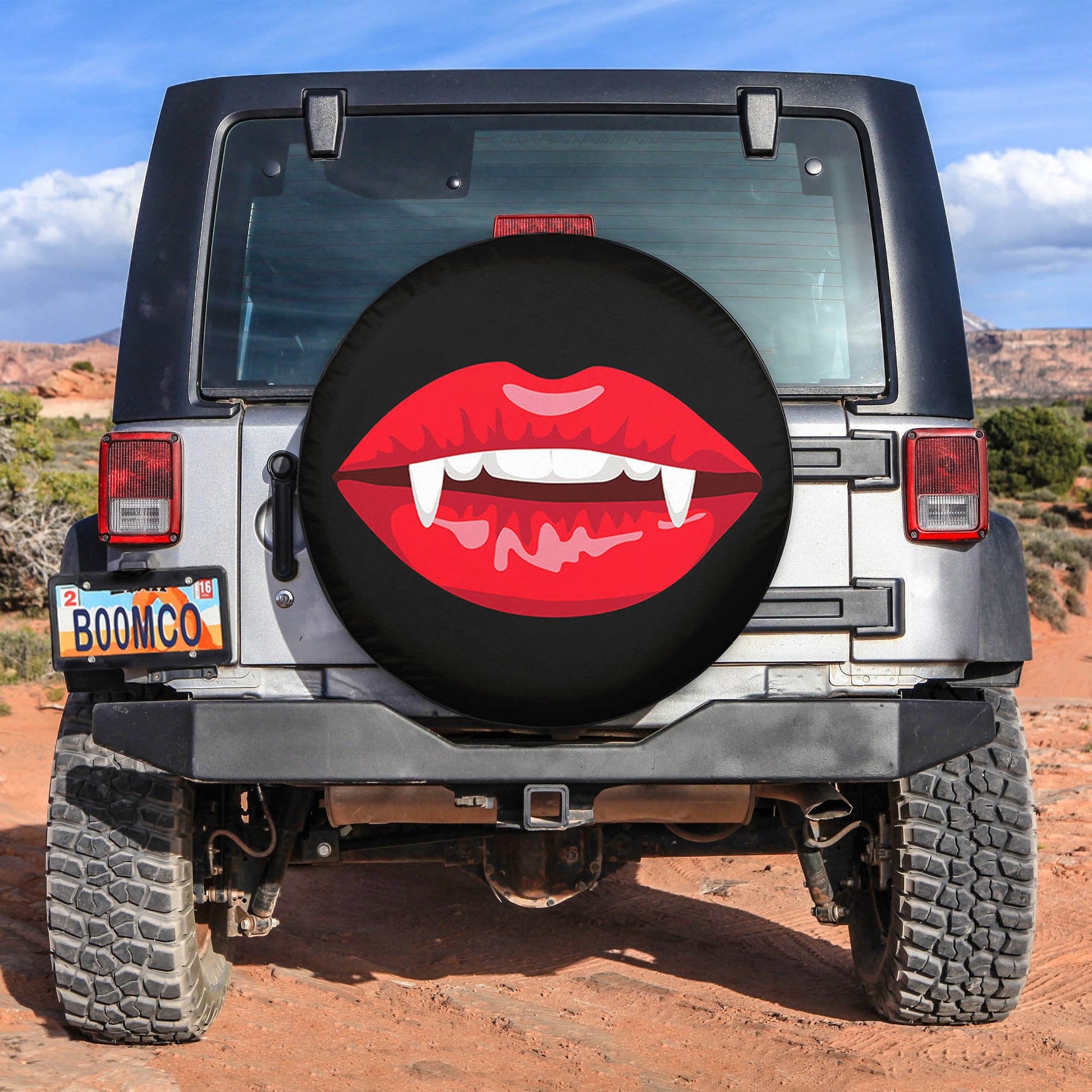 Vampire Mouth Spare Tire Cover