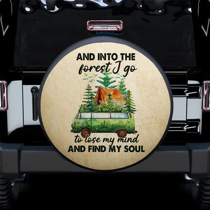 Van Forest Green Hippie Car Spare Tire Cover