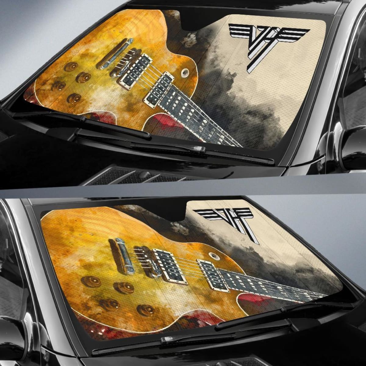 Van Halen Car Auto Sun Shade Guitar Rock Band Fan Universal Fit 174503