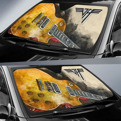 Van Halen Car Auto Sun Shade Guitar Rock Band Fan Universal Fit 174503