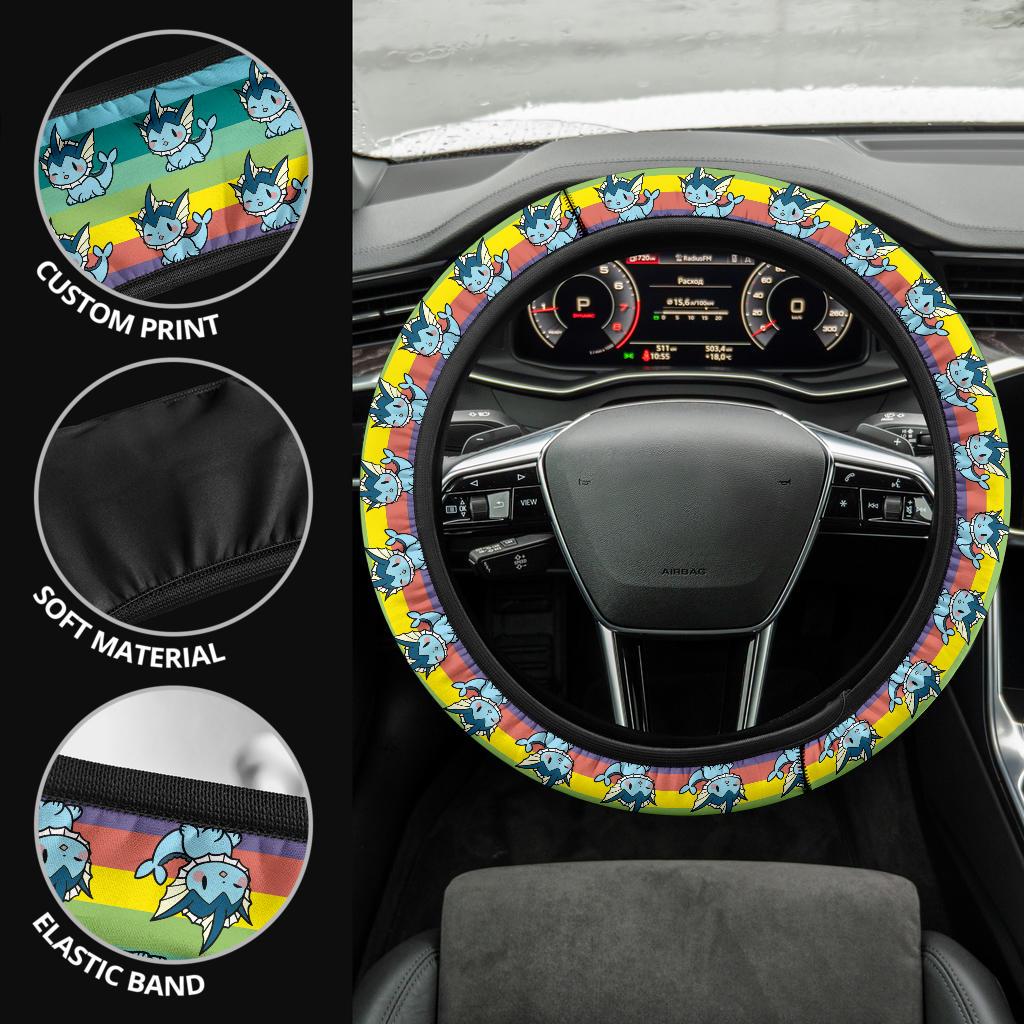 Vaporeon Anime Custom Car Steering Wheel Cover