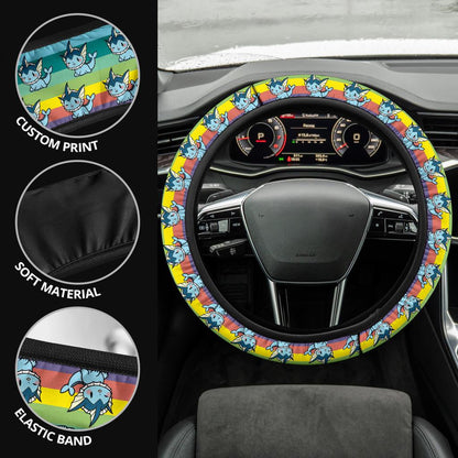 Vaporeon Anime Custom Car Steering Wheel Cover