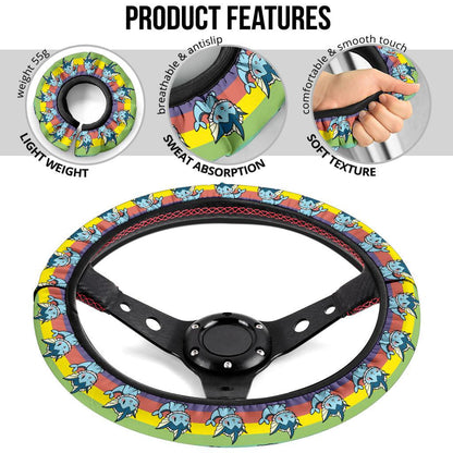 Vaporeon Anime Custom Car Steering Wheel Cover