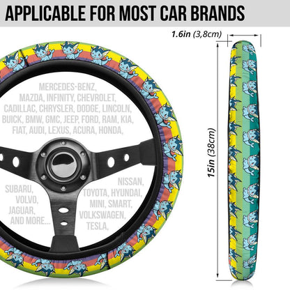 Vaporeon Anime Custom Car Steering Wheel Cover