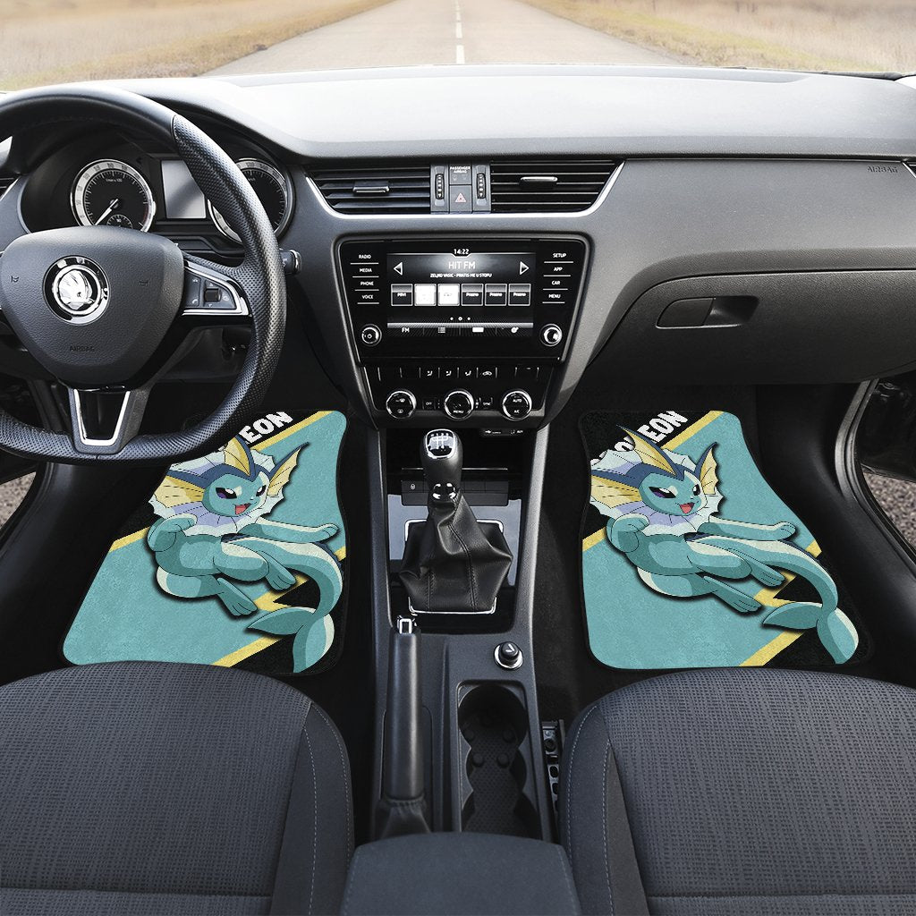 Vaporeon Car Floor Mats Custom Anime Car Interior Accessories