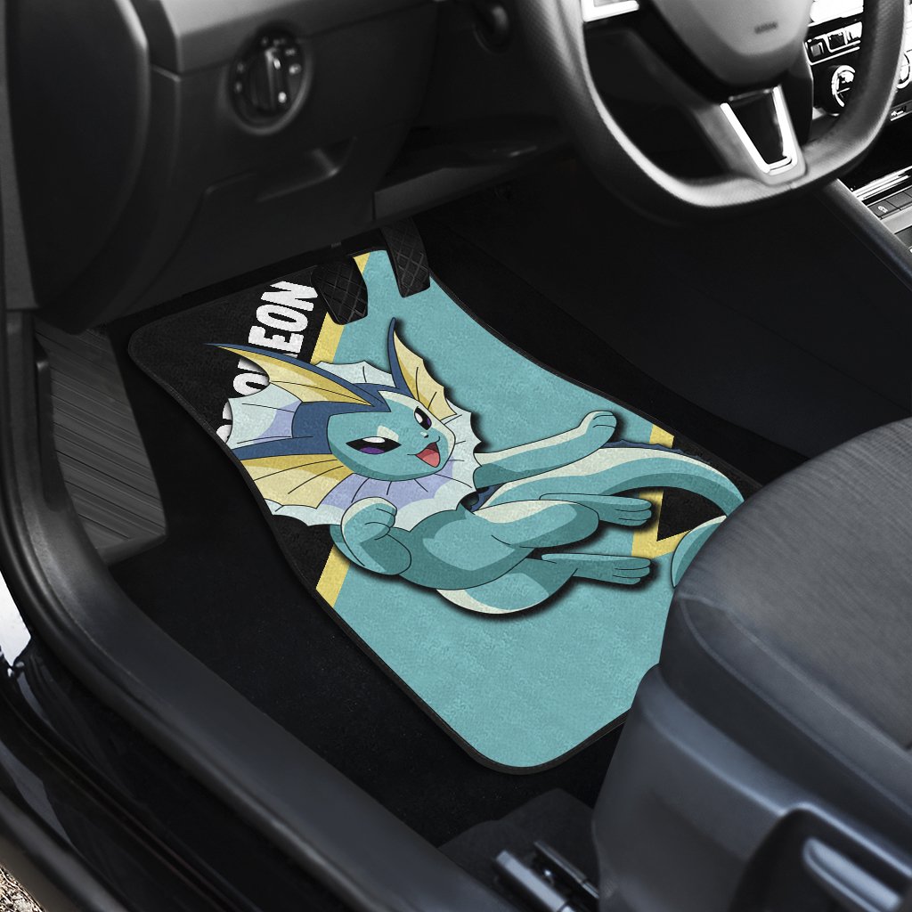 Vaporeon Car Floor Mats Custom Anime Car Interior Accessories
