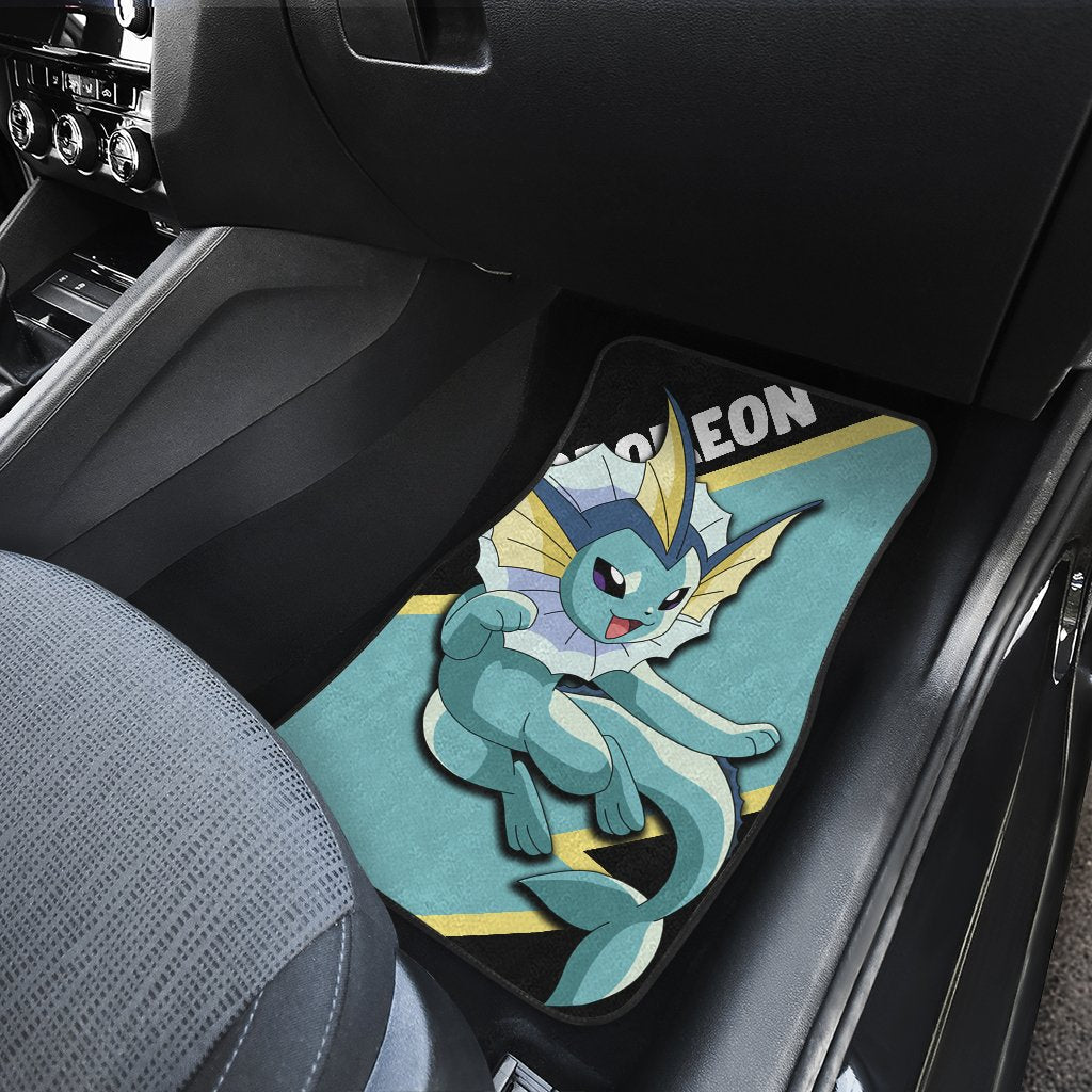 Vaporeon Car Floor Mats Custom Anime Car Interior Accessories
