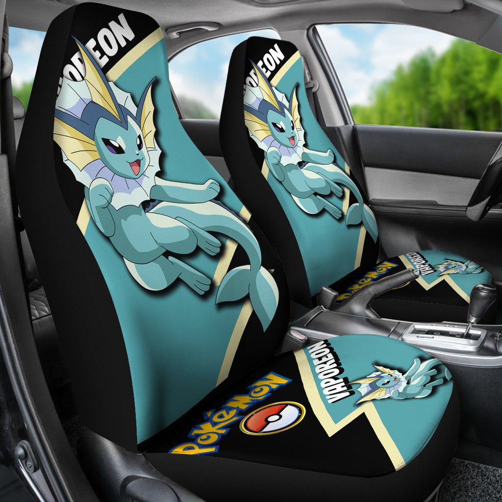 Vaporeon Car Seat Covers Custom Anime Pokemon Car Accessories