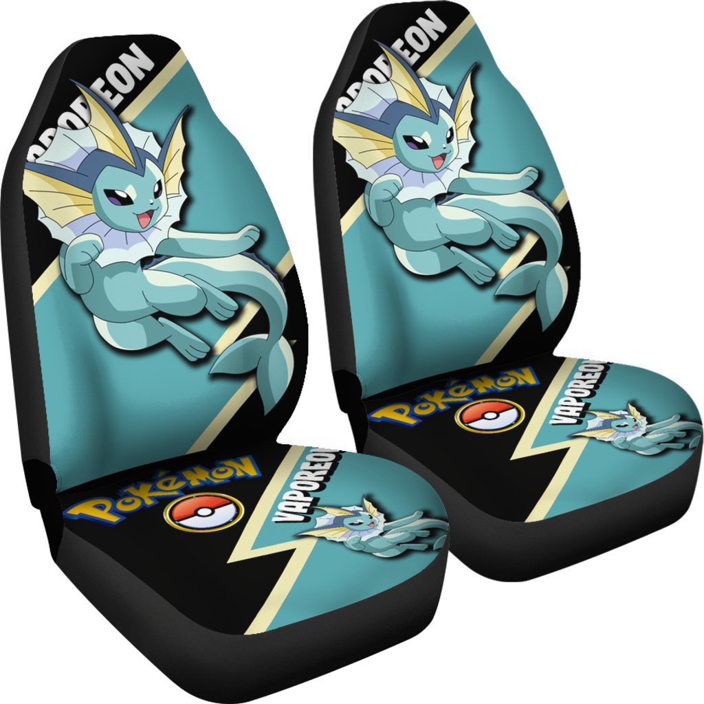 Vaporeon Car Seat Covers Custom Anime Pokemon Car Accessories