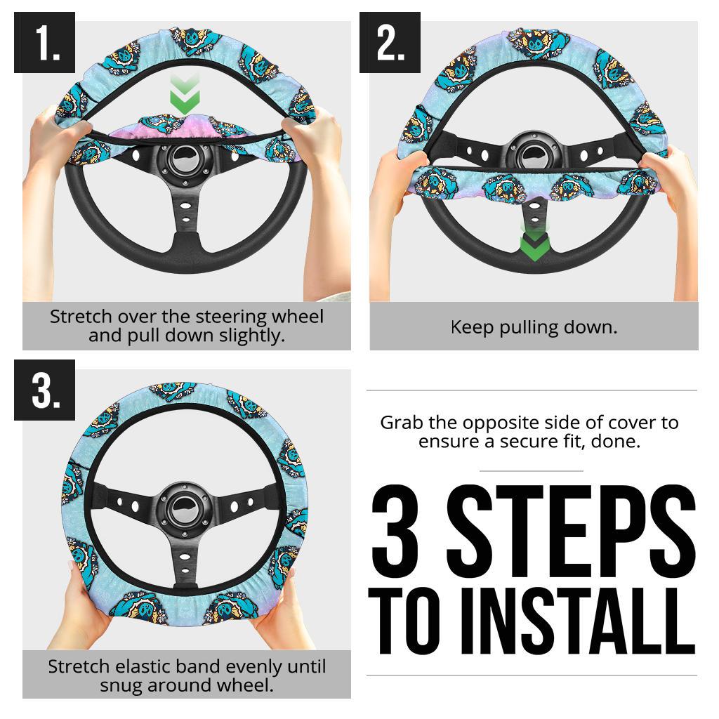 Vaporeon Car Steering Wheel Cover