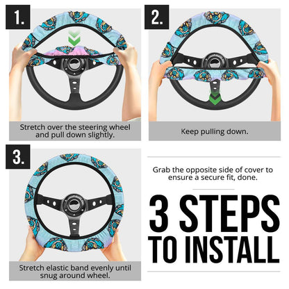 Vaporeon Car Steering Wheel Cover