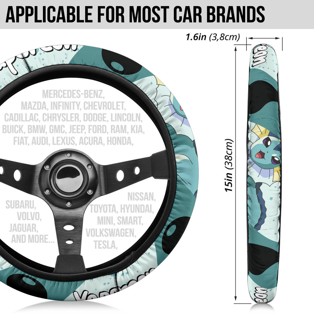 Vaporeon Steering Wheel Cover