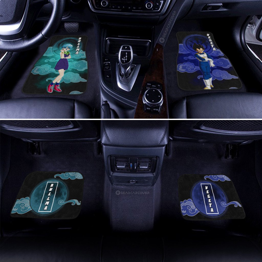 Vegeta And Bulma Car Floor Mats Custom Dragon Ball Anime Car Accessories