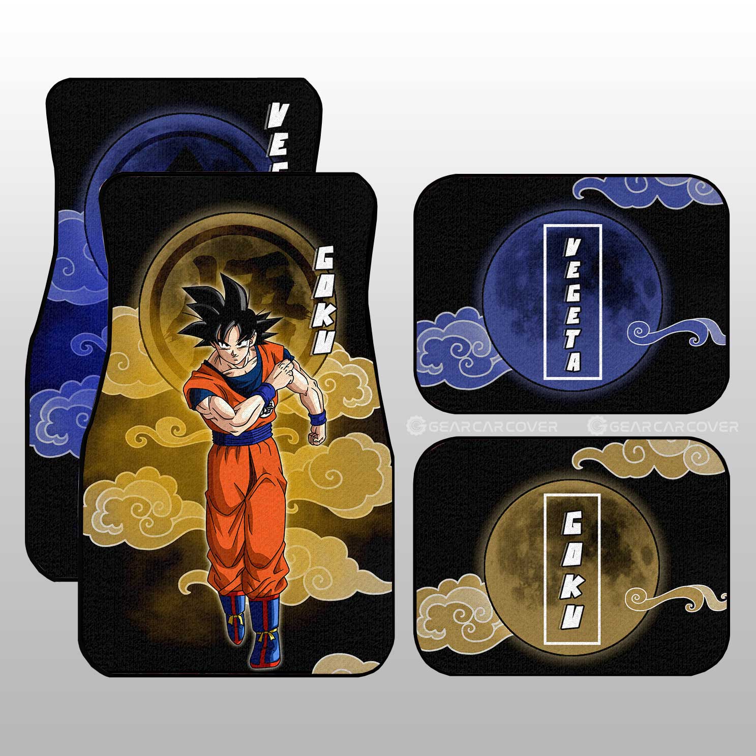 Vegeta And Goku Car Floor Mats Custom Dragon Ball Anime Car Accessories