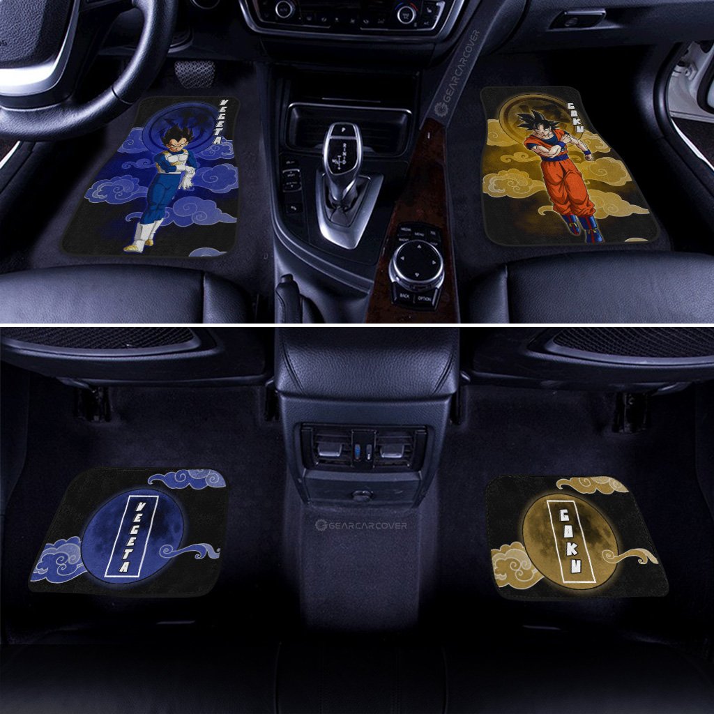 Vegeta And Goku Car Floor Mats Custom Dragon Ball Anime Car Accessories