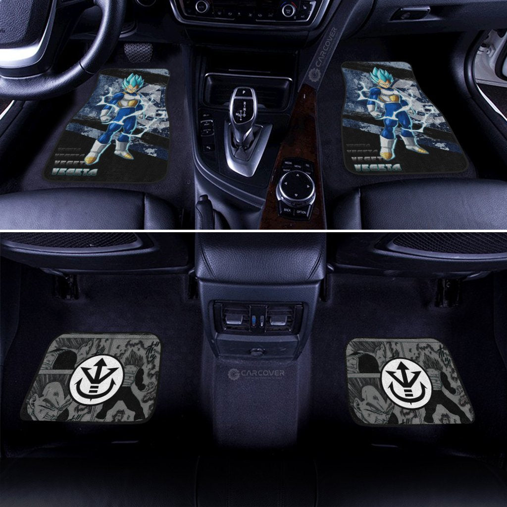 Vegeta Blue Car Floor Mats Custom Anime Dragon Ball Car Accessories