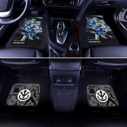 Vegeta Blue Car Floor Mats Custom Anime Dragon Ball Car Accessories