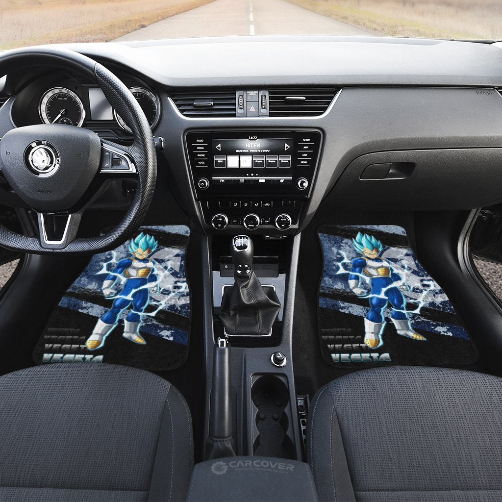 Vegeta Blue Car Floor Mats Custom Anime Dragon Ball Car Accessories