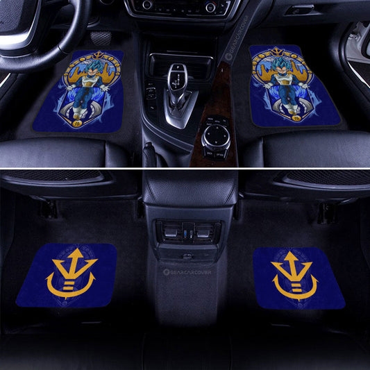 Vegeta Blue Car Floor Mats Custom Car Interior Accessories