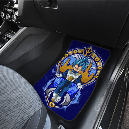 Vegeta Blue Car Floor Mats Custom Car Interior Accessories
