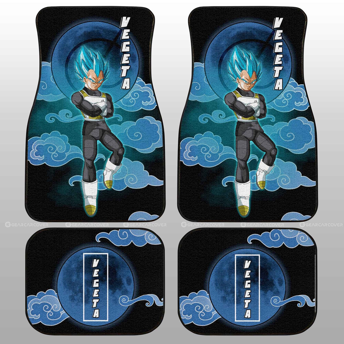 Vegeta Blue Car Floor Mats Custom Dragon Ball Anime Car Accessories