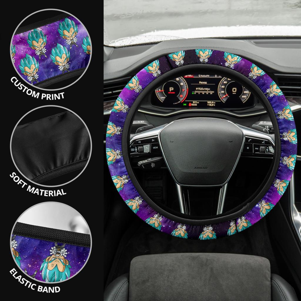 Vegeta Dragon Ball Anime Custom Car Steering Wheel Cover
