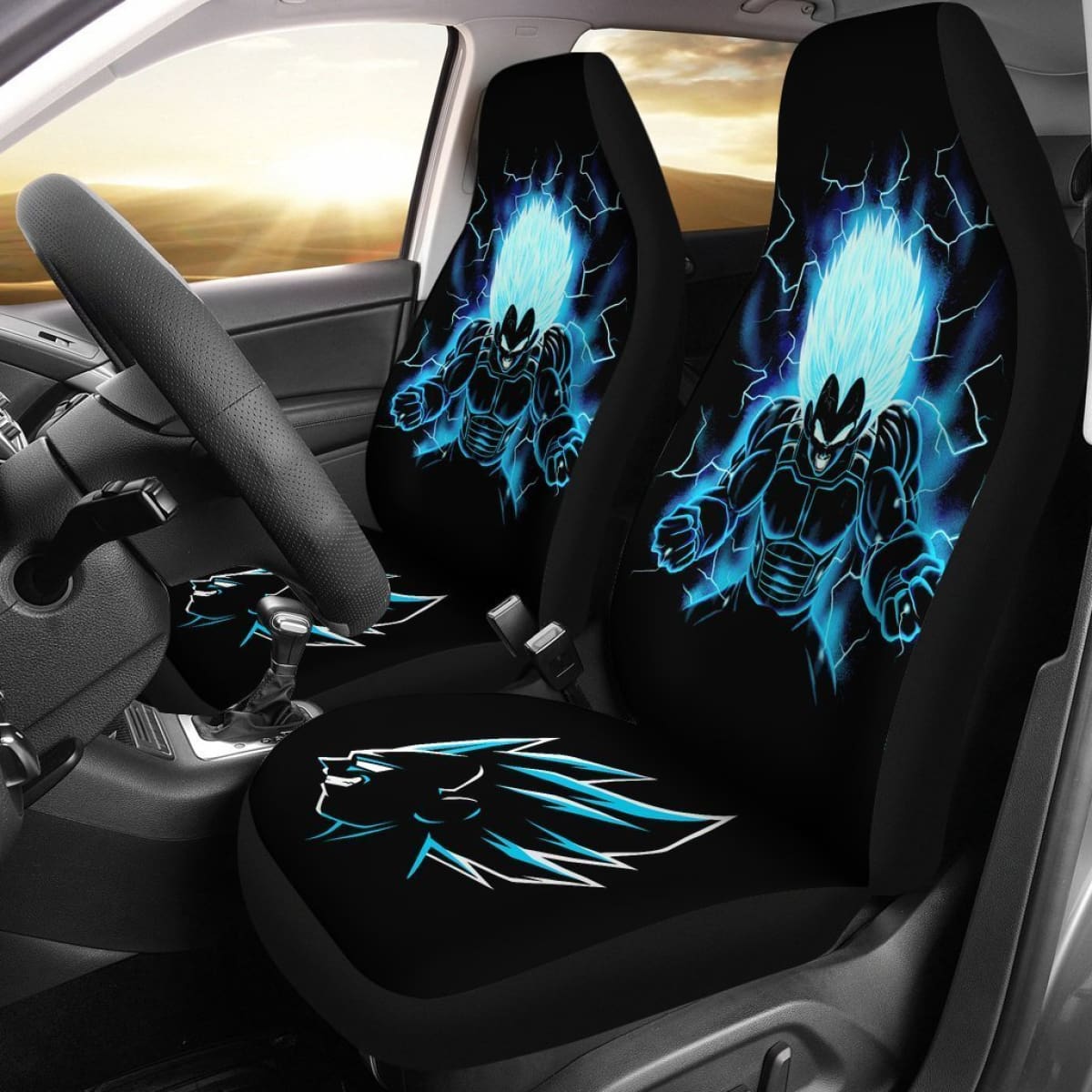 Vegeta Dragon Ball Z Super Power Car Seat Covers Lt02 Universal Fit 225721