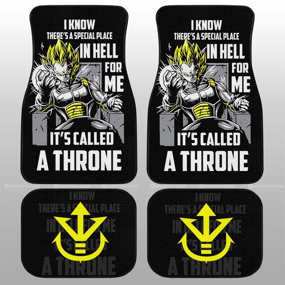 Vegeta's Throne Essential Car Floor Mats Custom Gift For Dragon Ball Anime Fans