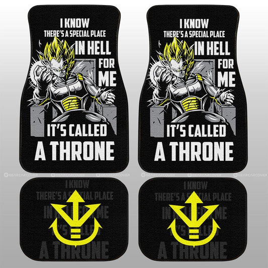 Vegeta's Throne Essential Car Floor Mats Custom Gift For Dragon Ball Anime Fans