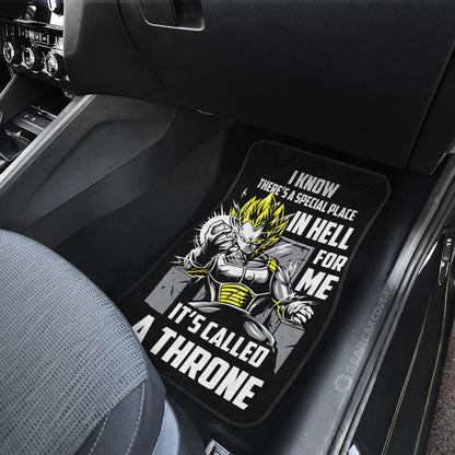 Vegeta's Throne Essential Car Floor Mats Custom Gift For Dragon Ball Anime Fans
