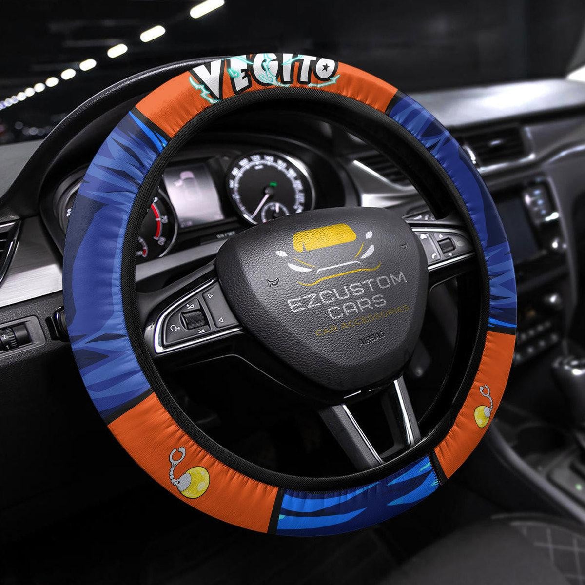 Vegito Dragon Ball Anime Steering Wheel Cover Custom Anime Car Accessories