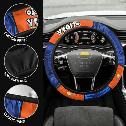 Vegito Dragon Ball Anime Steering Wheel Cover Custom Anime Car Accessories