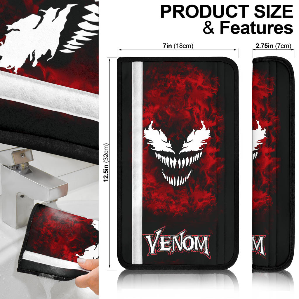 Venom Carnage Car Seat Belt Cover Custom Car Accessories