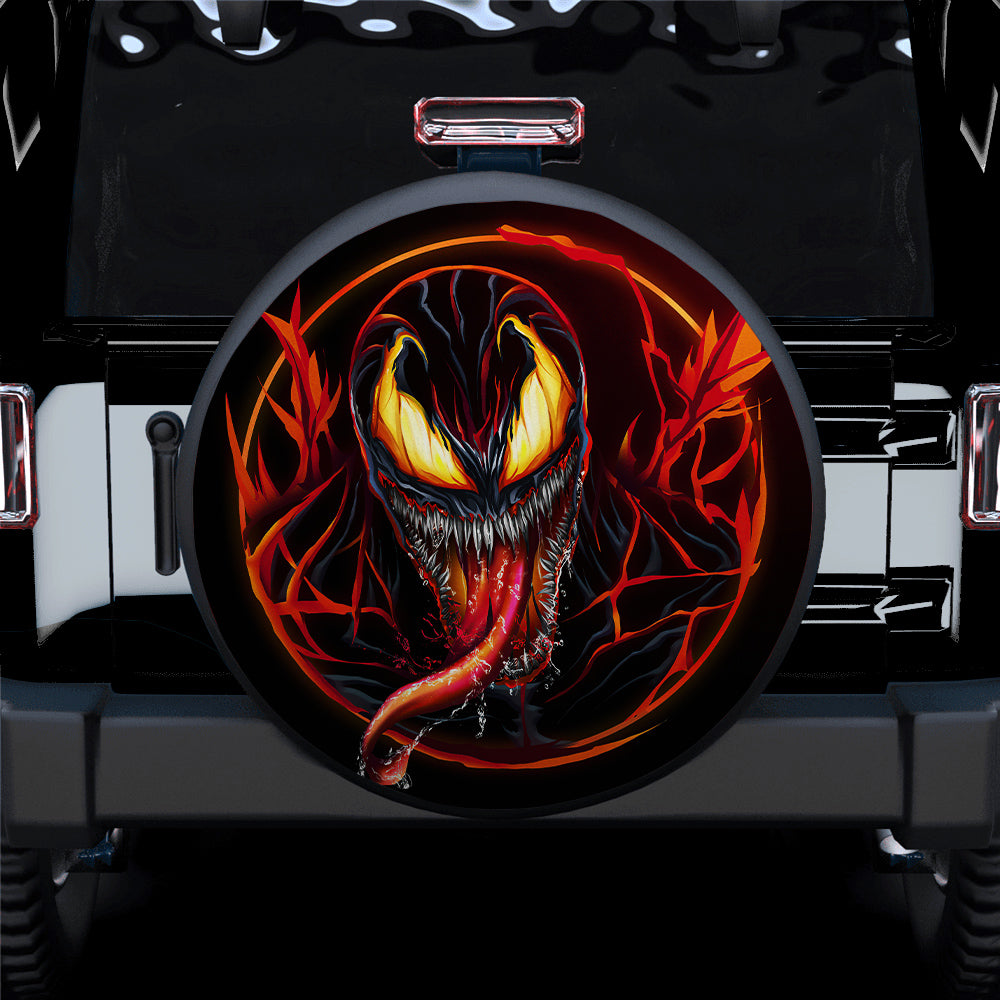 Venom Carnage Fire Minimal Car Spare Tire Cover