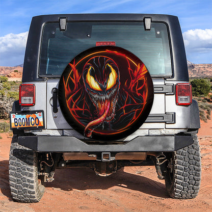 Venom Carnage Fire Minimal Car Spare Tire Cover