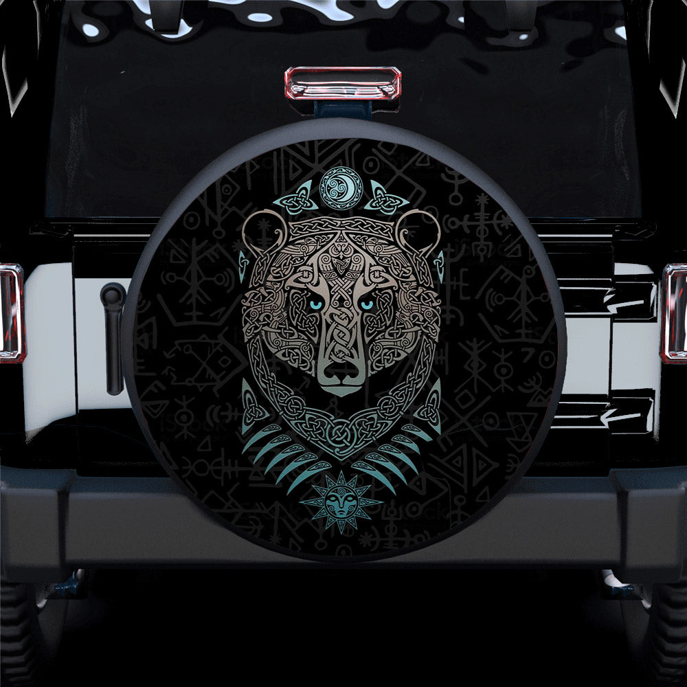 Viking Bear Car Spare Tire Cover