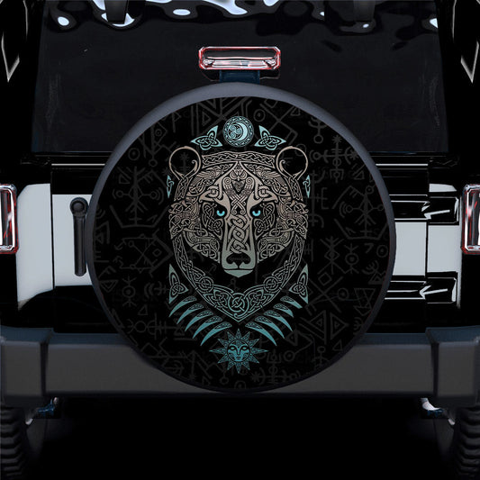 Viking Bear Car Spare Tire Cover