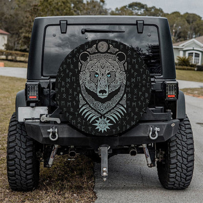 Viking Bear Car Spare Tire Cover