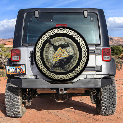 Viking Hugin And Munin Art Car Spare Tire Cover