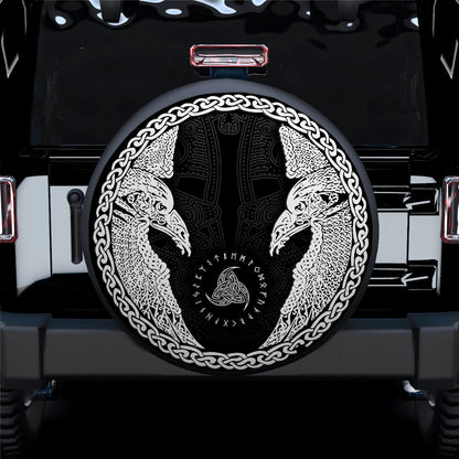Viking Hugin And Munin Car Spare Tire Cover
