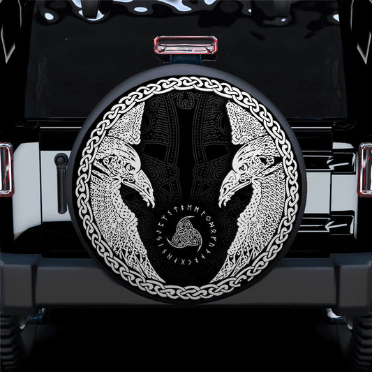 Viking Hugin And Munin Car Spare Tire Cover