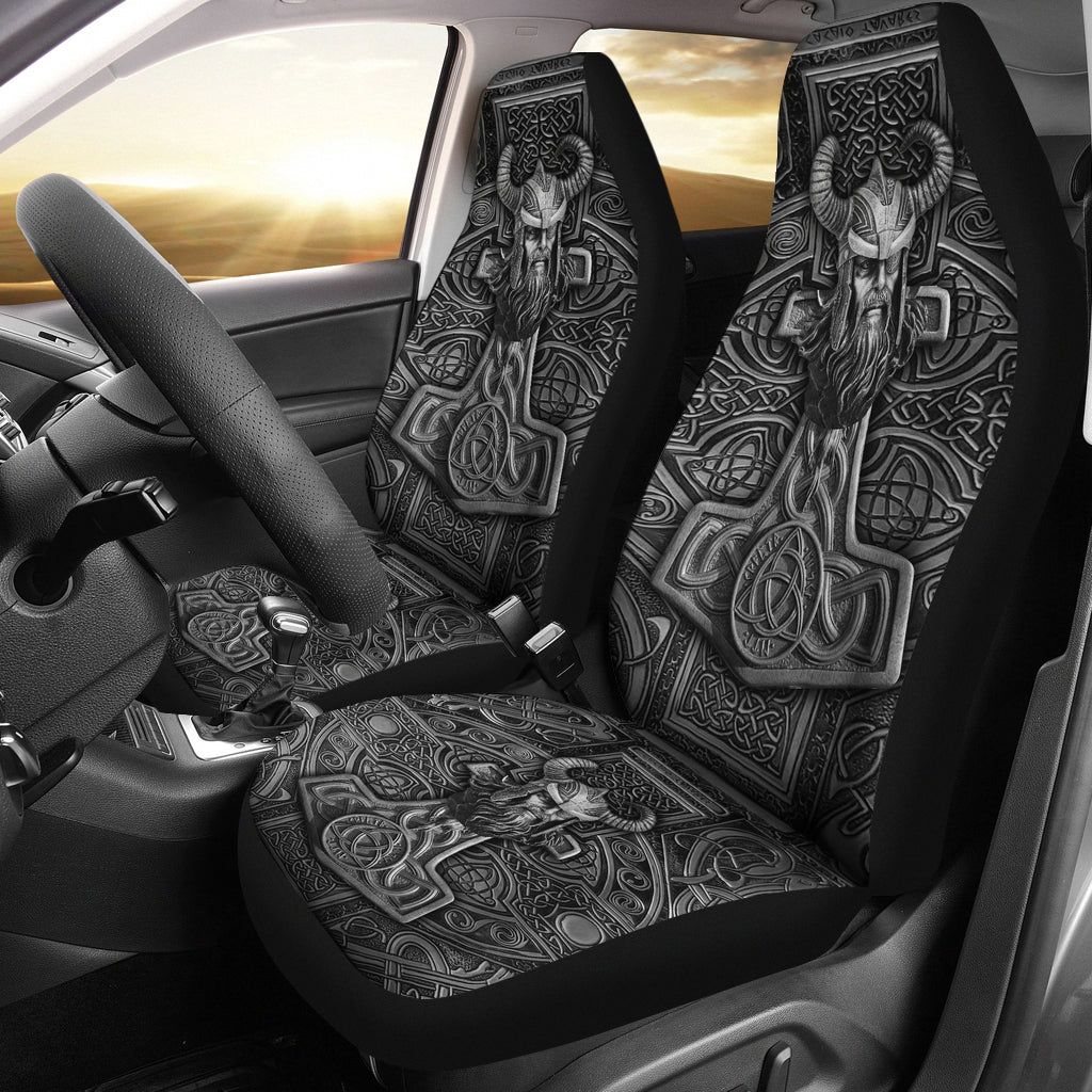 Viking Odin Hammer Car Seat Covers