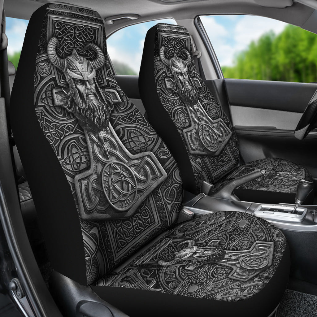 Viking Odin Hammer Car Seat Covers