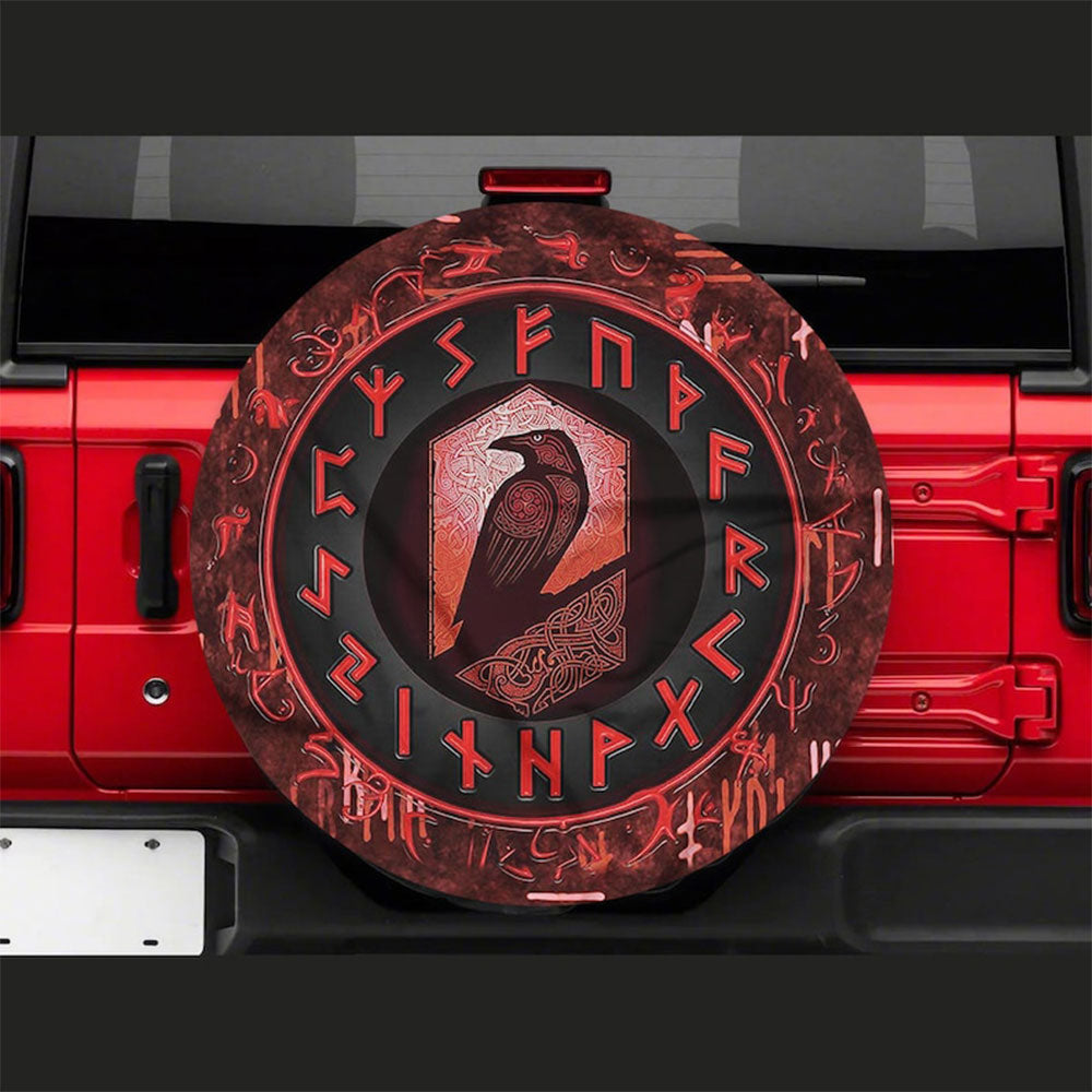 Viking Raven Car Spare Tire Cover