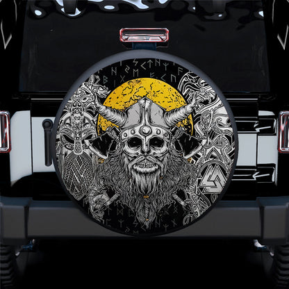 Viking Skull Head Car Spare Tire Cover