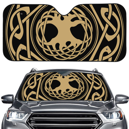 Viking Tree Of Life Print Car Windshield Sun Shade