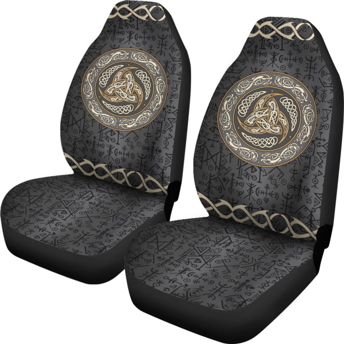 Viking - Triple Horns Of Odin Car Seat Covers  Nn8 Universal Fit 215521